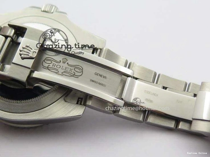 0524 Soft GMT-Master II 116759 SS Bp-Maker Black Ruby Crystal Diamond Dial On SS Bracelet A 3766